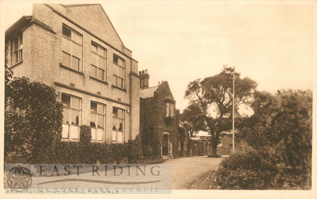 Girls High School – exterior, Bridlington 1910s