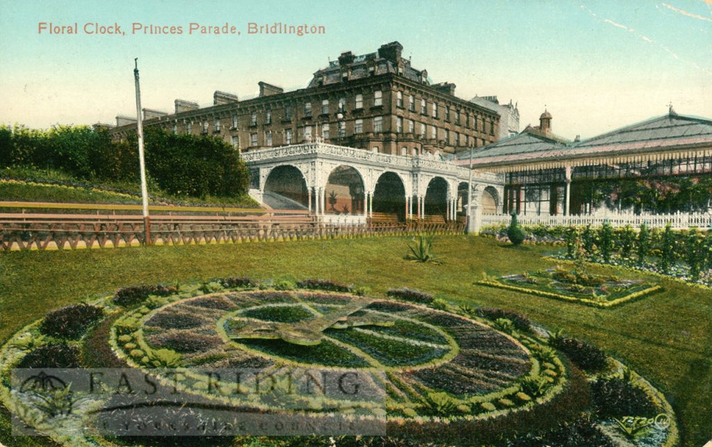 Princes Parade – Floral Clock, Bridlington 1914, tinted