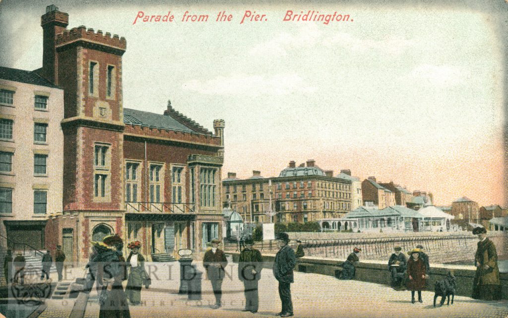 Princes Parade and Victoria Rooms, Bridlington 1900s, tinted