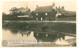 The pond and vicarage, Burton Fleming 1920s [copyright? LilyWhite Ltd, Triangle ]