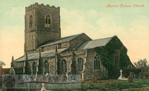 St Peter’s Church, Burton Pidsea 1908, tinted