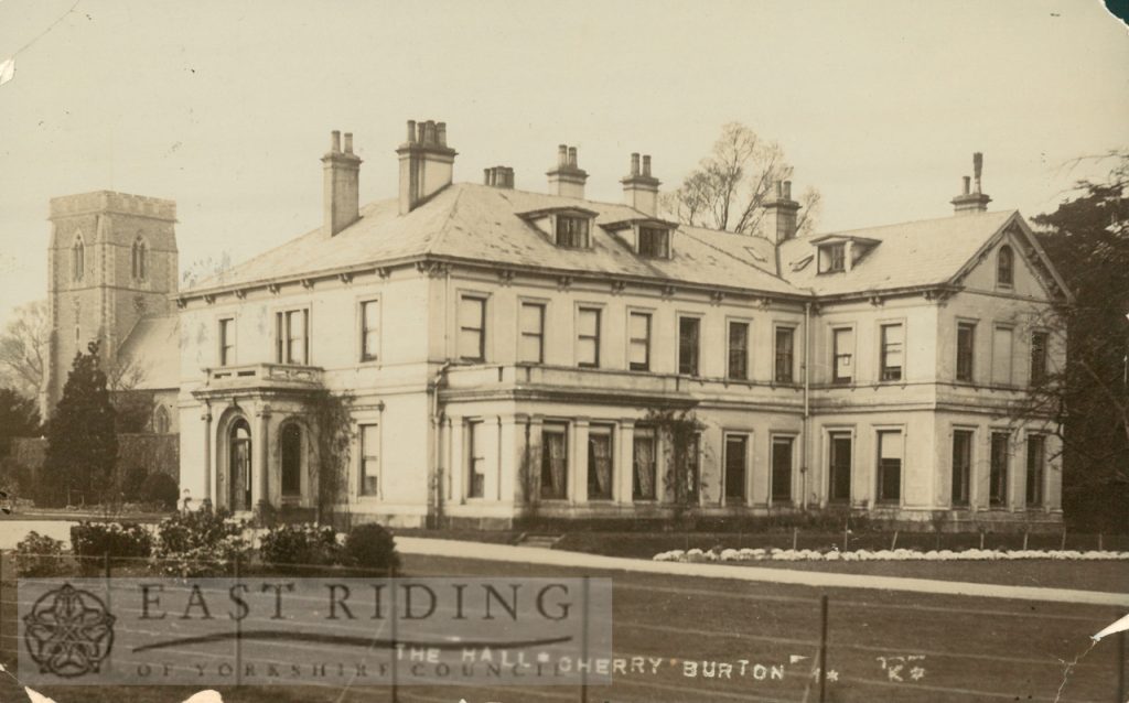 Cherry Burton Hall, Cherry Burton 1906