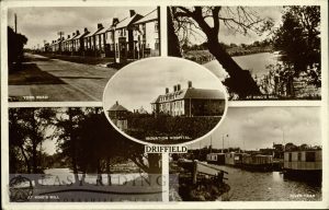 Driffield – 4 small views (Isolation Hospital, Kings Mill, River Head, York Road)