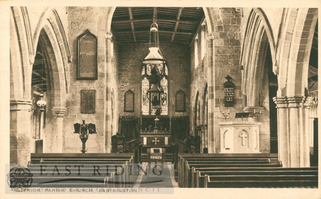 St Michael’s Church interior – chancel and part of nave, Eastrington