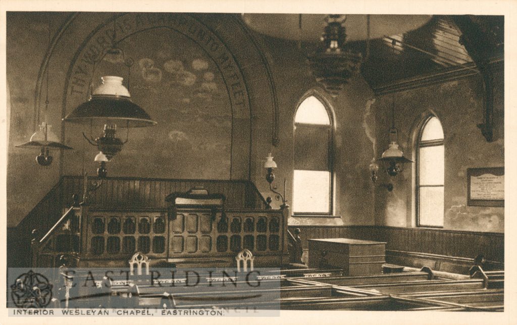 Wesleyan Chapel, interior, Eastrington