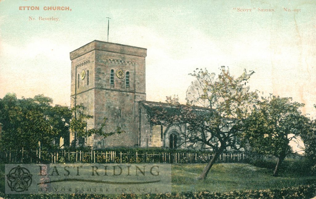 St Mary’s Church, Etton, from southwest