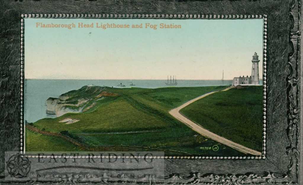 Flamborough Head and Lighthouse, Flamborough 1917, tinted