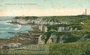 Flamborough Head and Lighthouse, Flamborough 1920, tinted