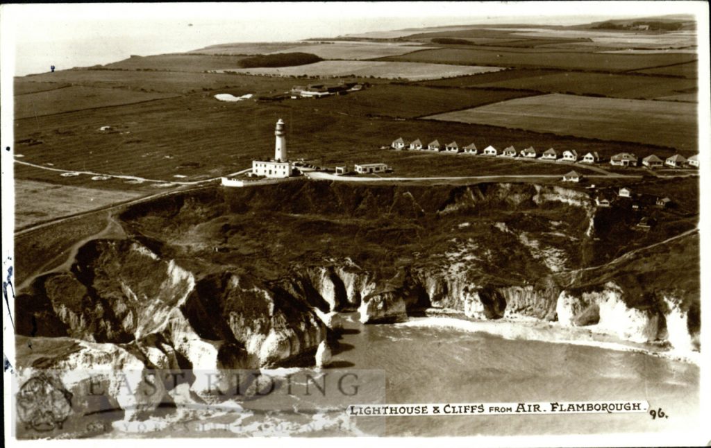 Flamborough Lighthouse and cliffs, Flamborough 1957