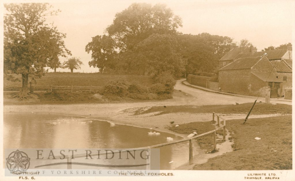 The pond, Foxholes   1930s