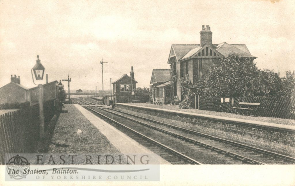 Railway Station, Bainton 1900