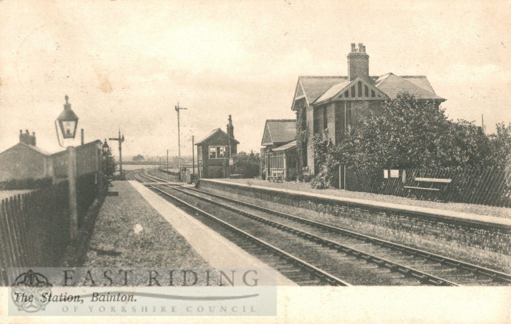 Railway Station, Bainton 1905