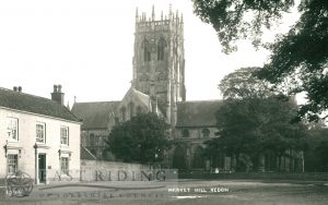 Market Hill and St Augustine’s Church from north west, Hedon 1900s