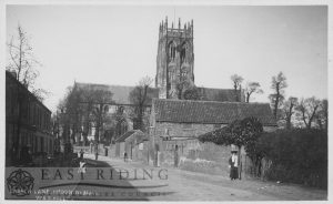 Church Lane and St Augustine’s Church from south, Hedon 1900s