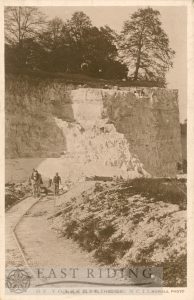 chalk cliffs, Hessle 1915