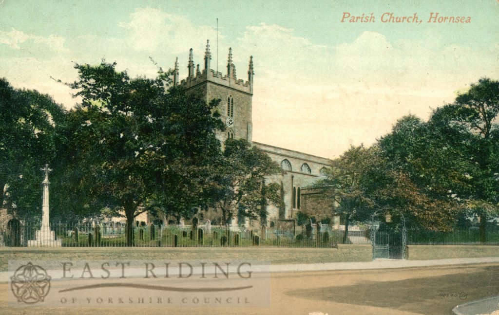 St Nicholas Church from south west, Hornsea 1915