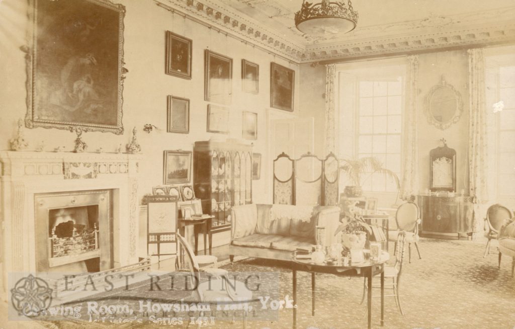 Howsham Hall, drawing room, Howsham 1900