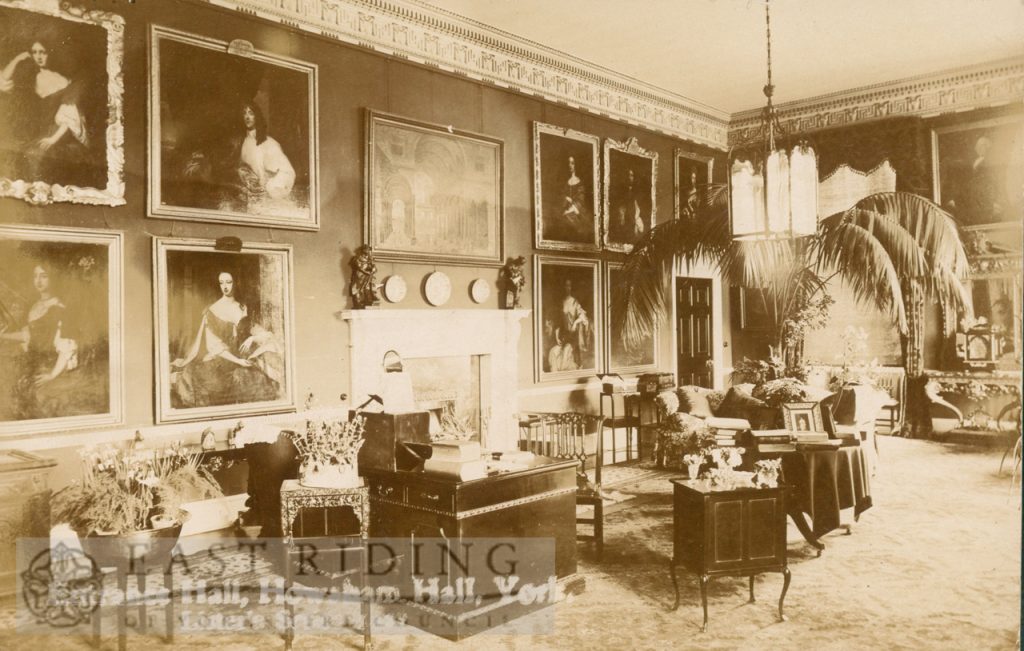 Howsham Hall, entrance hall, Howsham 1900