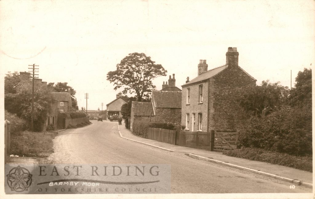 Village street, Barmby Moor 1937