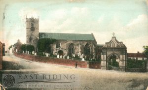 All Saints Church from south, Hunmanby 1906