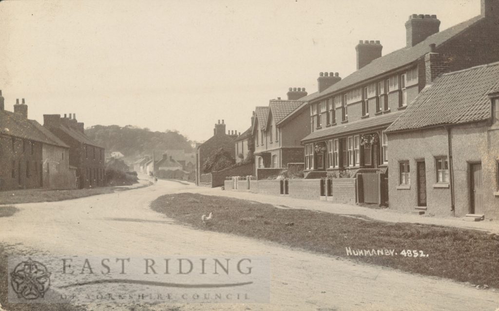 village street, Hunmanby 1920