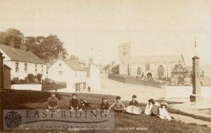 Cross Hill and All Saints Church from south, Hunmanby 1900