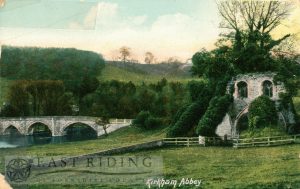 Priory and bridge from south east, Kirkham Abbey 1908