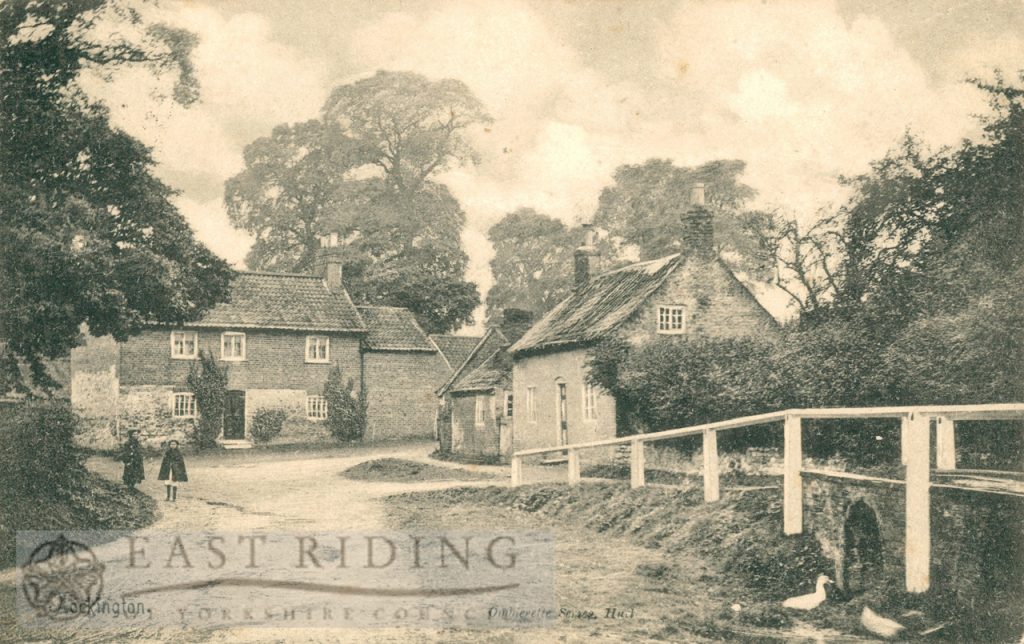 village street with ford, Lockington 1906