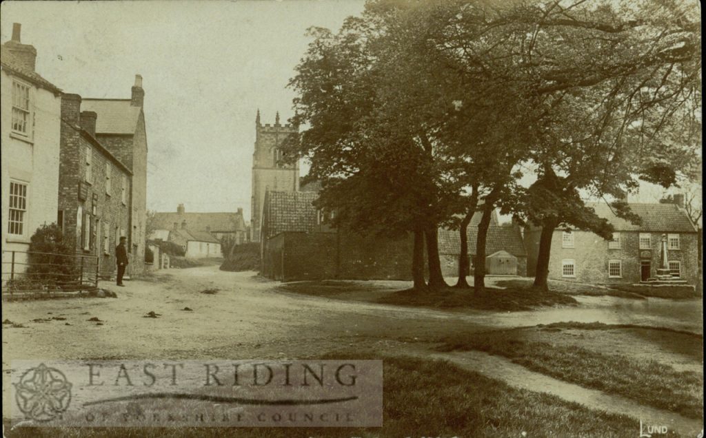 the Green and All Saints Church from south, Lund 1906