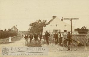 Hornsea – Aldborough road corner from west, Mappleton 1900