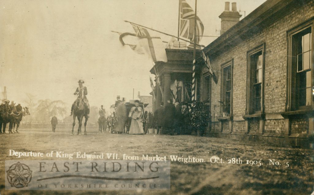 Railway Station – departure of Edward VII, Market Weighton 2128
