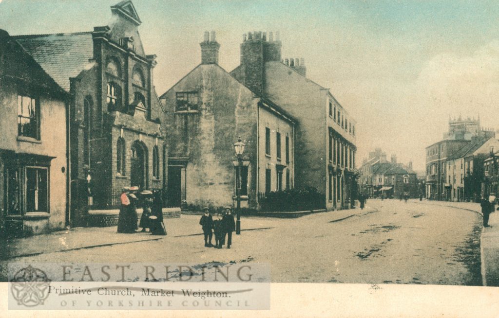 High Street and Primitive Methodist Chapel from south east, Market Weighton 1900