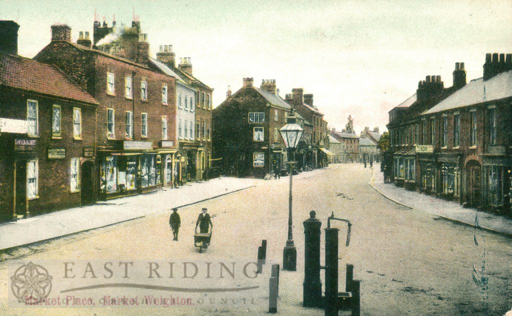 Market Place from north west, Market Weighton 1900