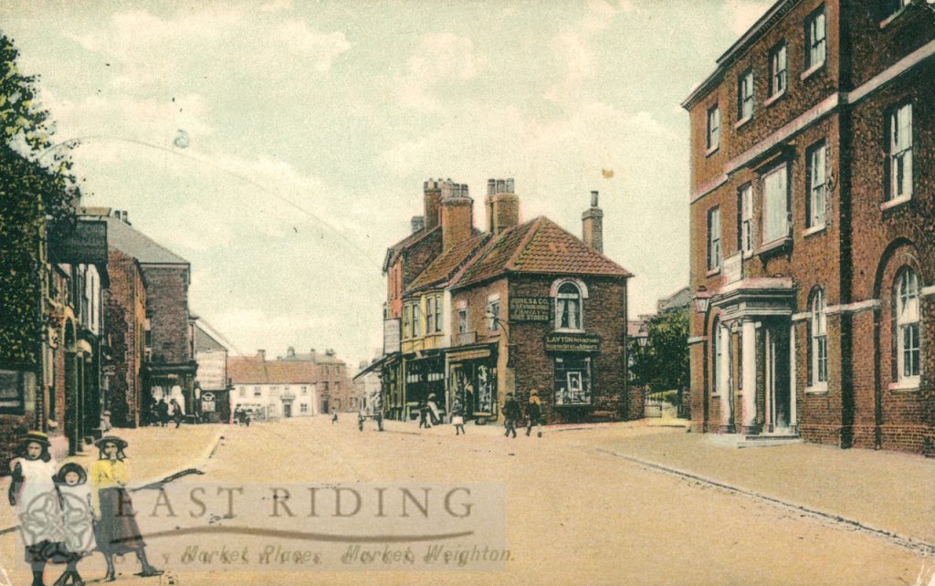 Market Place from south east, Market Weighton 1900