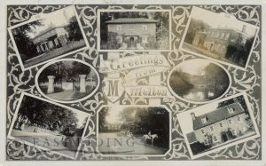 8 small scenes – Melton House from north west, Melton Post Office, Melton Hill from north, The Drive, Melton Grange, the pond and village street, Laurel Farm, Melton 1911