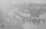 village street with Ancient Order of Foresters procession, Middleton-on-the-Wolds 1908