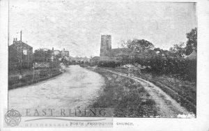 village and St Elgin’s Church from south east, North Frodingham  1905