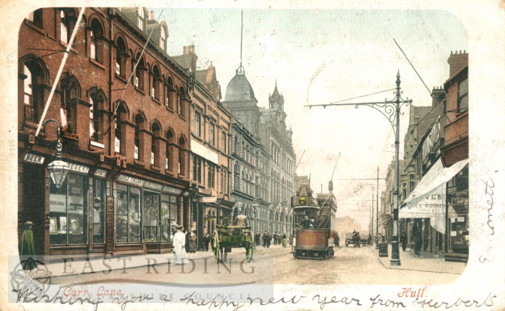 Carr Lane from west, Hull 1902