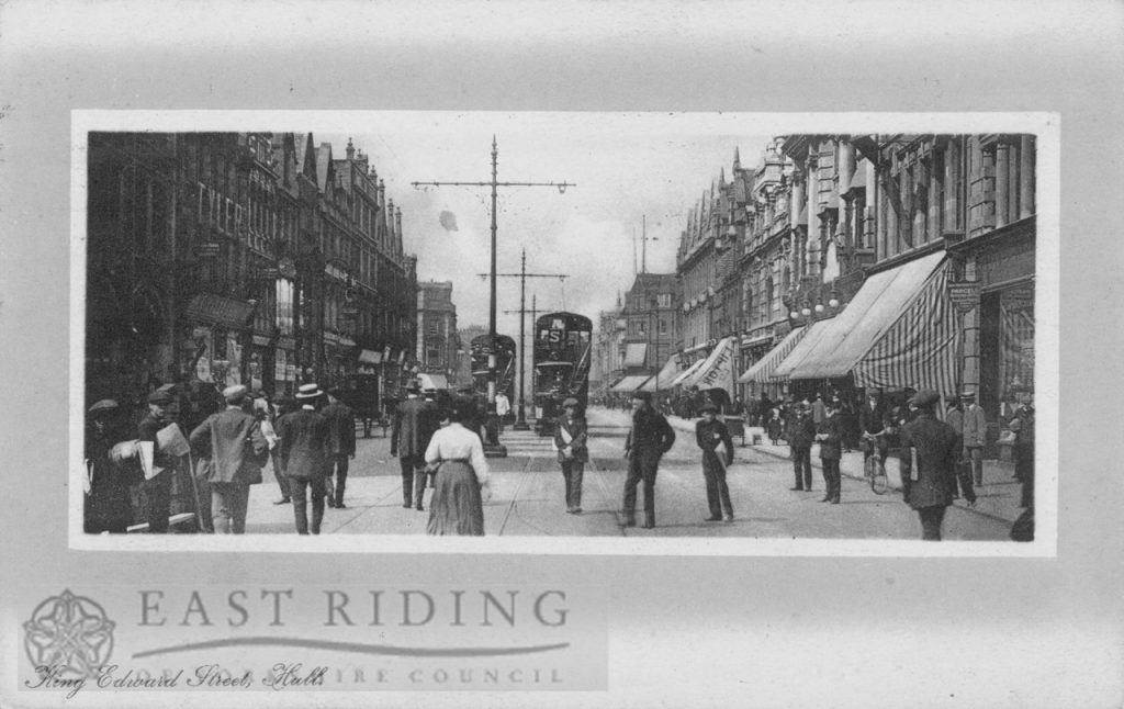 King Edward Street from south east, Hull 1912