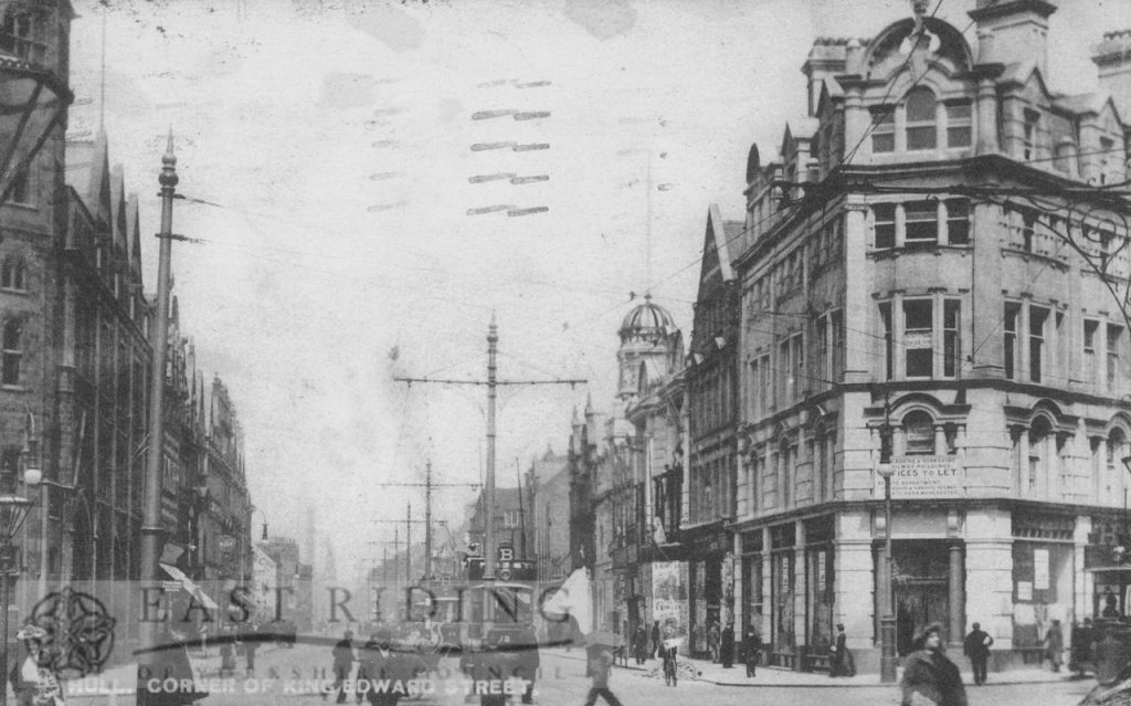 King Edward Street from north west, Hull 1927