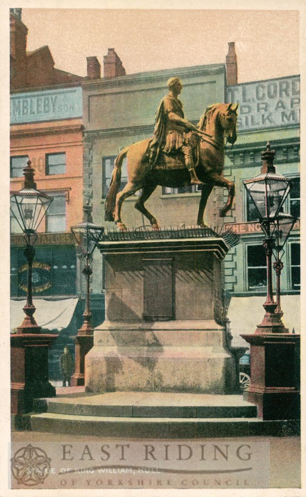 King William statue, Market Place, Hull 1910