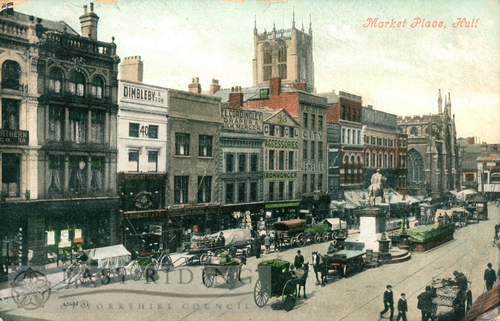 Market Place from south east, Hull 1909