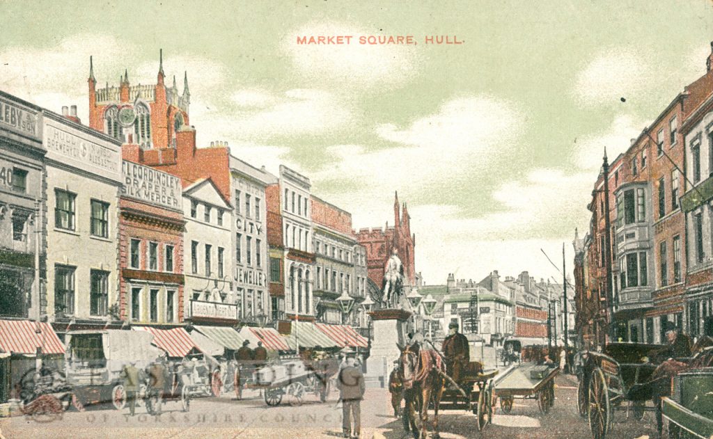Market Place from south east, Hull 1911
