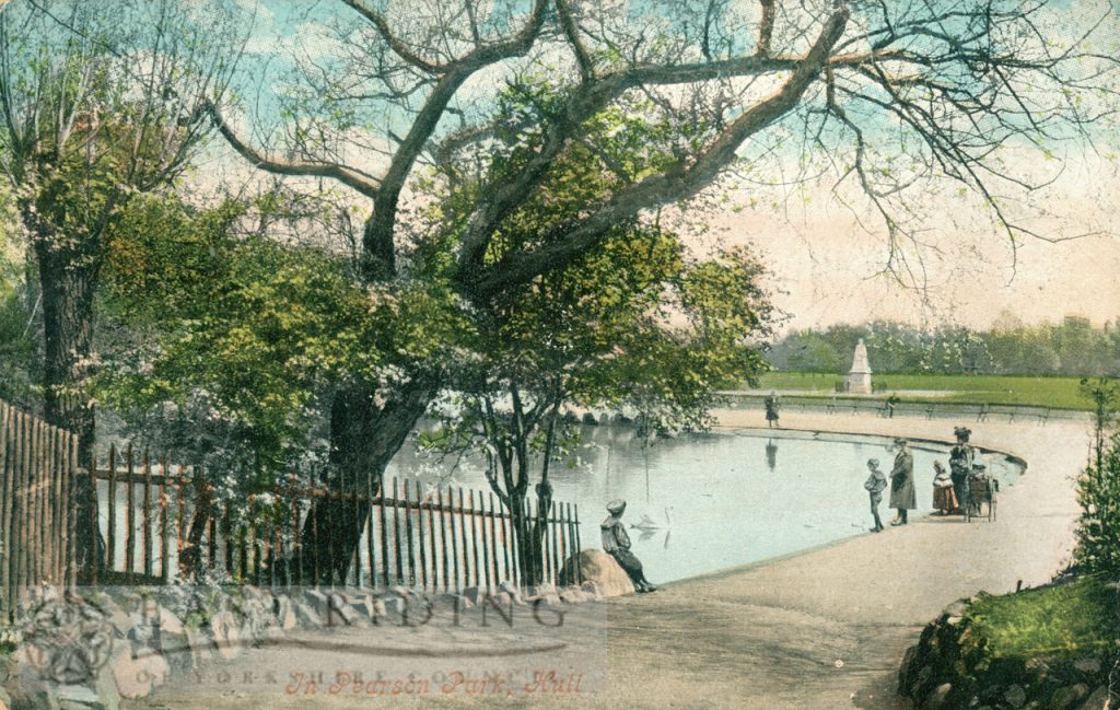 Pearson Park lake, Hull 1906