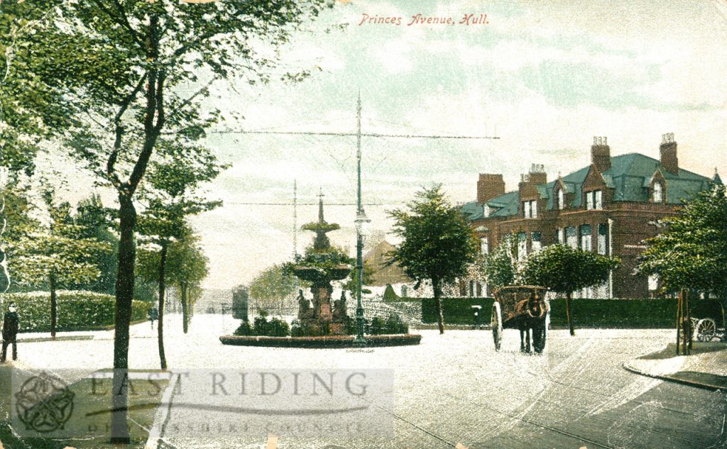 Princess Avenue from north east, Westbourne Avenue junction, Hull 1900s