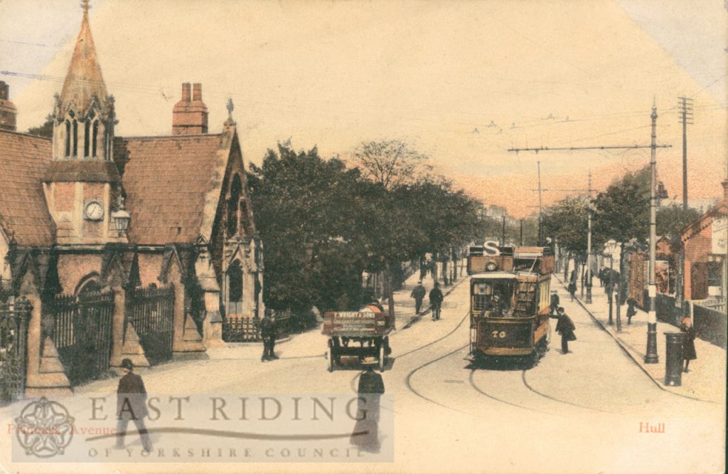 Princess Avenue, south end, from south, Hull 1905