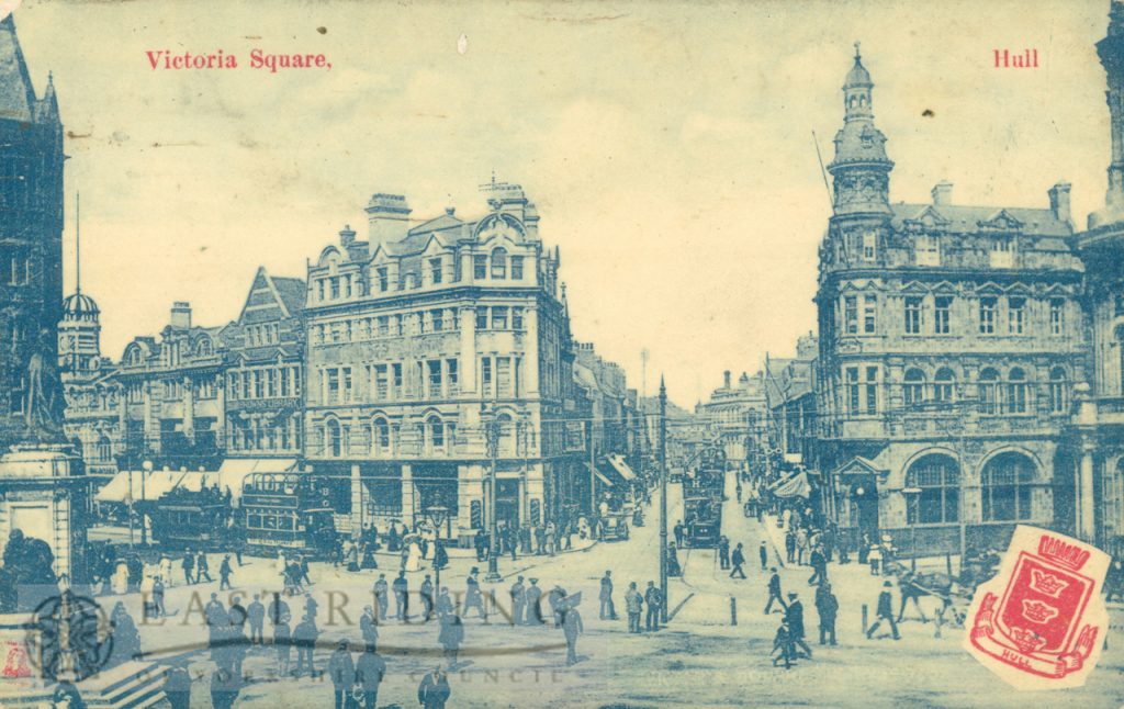 Victoria Square from west, Hull 1908