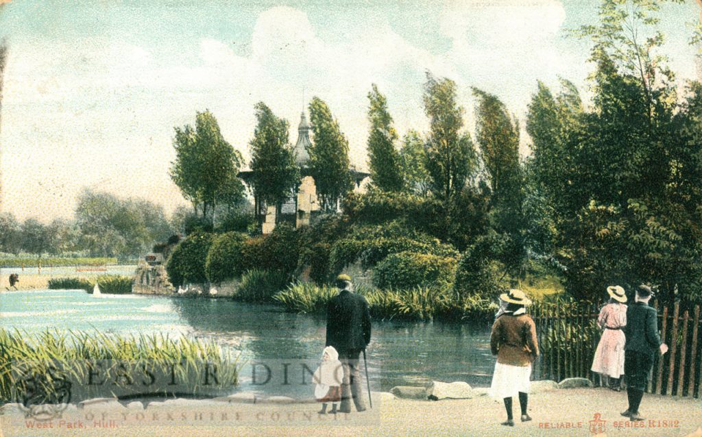 West Park lake, Hull 1908