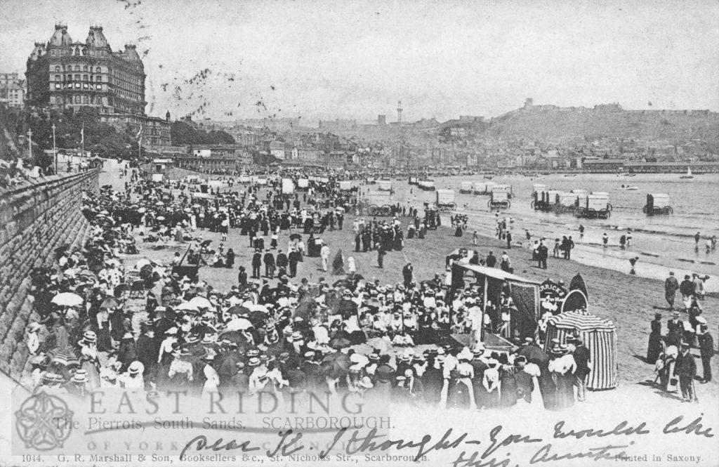 South Bay and pierrots, Scarborough 1903