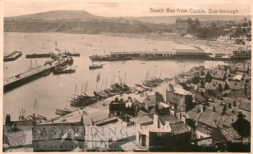 South Bay and harbour from castle, Scarborough 1916